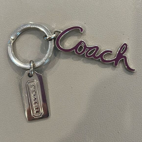 COACH Script Keychain - Picture 1 of 3